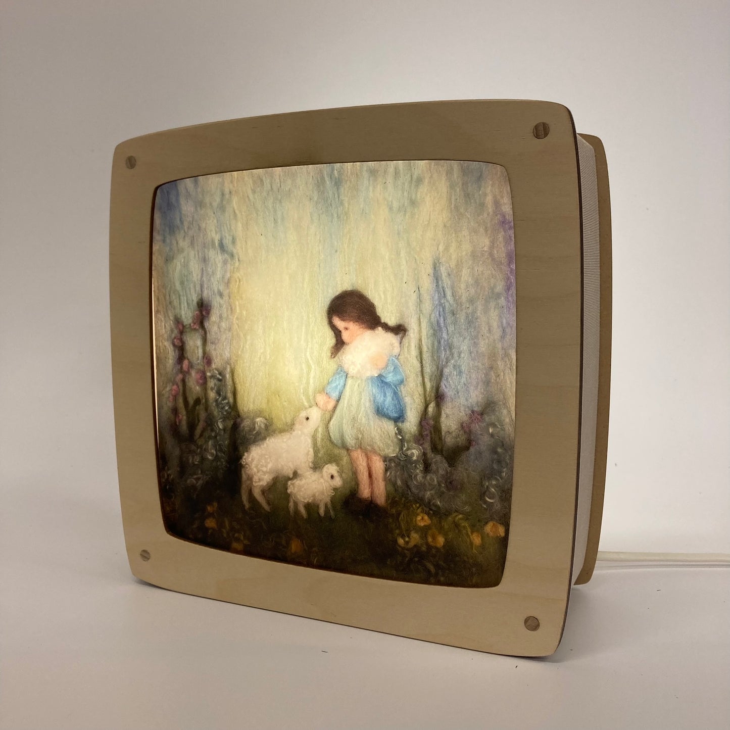 Girl with lambs | Ann Galland