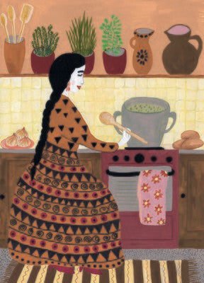 Mexican kitchen | Postcard by Sasika