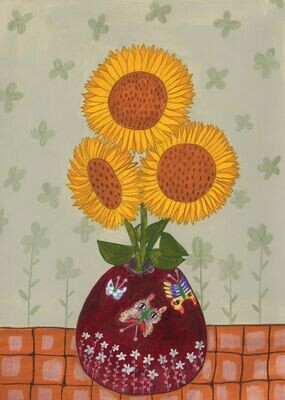 Sunflowers | Postcard by Sasika