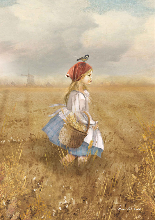 Harvest girl | Postcard Iris Esther