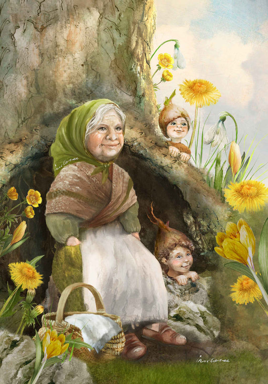 Root children | Postcard Iris Esther