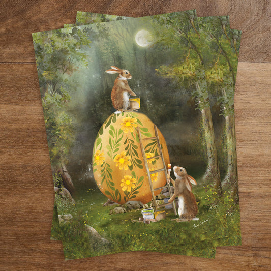 Easter teamwork | Postcard Iris Esther