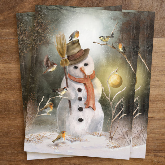 Snowman | Postcard Iris Esther